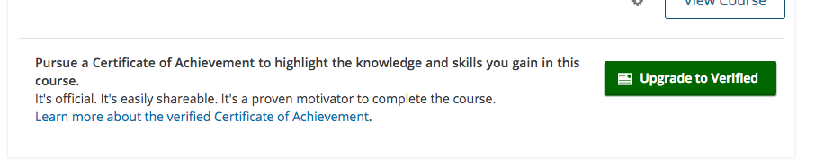 In a course, the verification upgrade deadline is shown in the sidebar