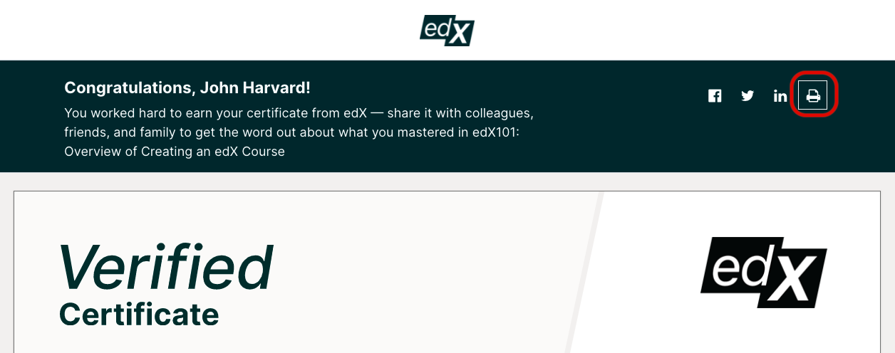 How are edX certificates delivered? – edX Help Center